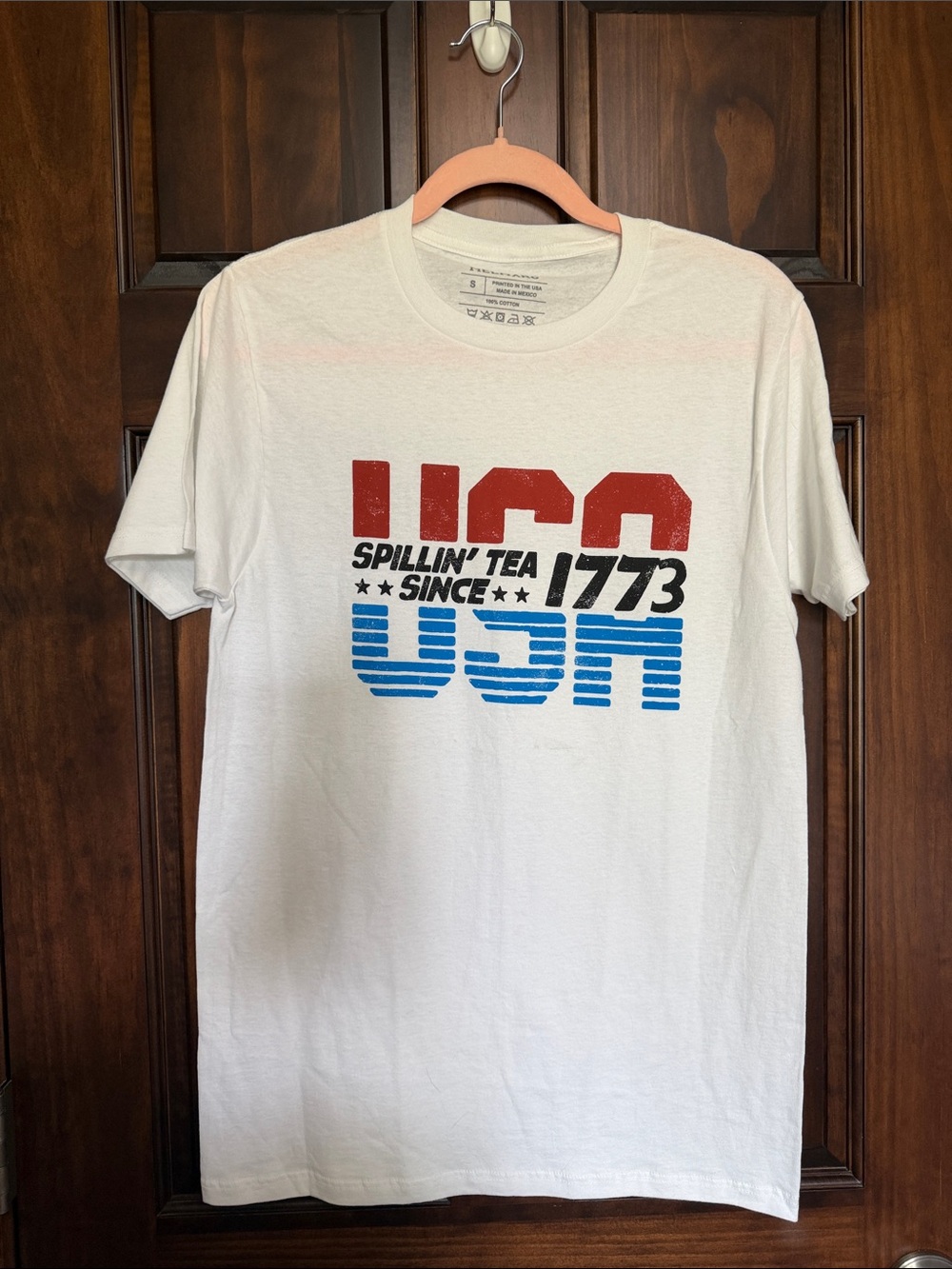 White USA Graphic Tee - Spillin' Tea Since 1773